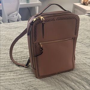 Calpak Laptop Backpack Dusty Rose Pink